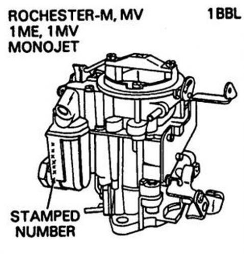 Carburetor kit for chevrolet &amp; checker 1977 1978 1979 rochester 1bbl.