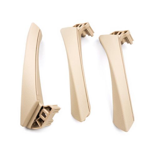 3pcs door panel handle pull trim cover beige fit bmw e90 3-series sedan wagon