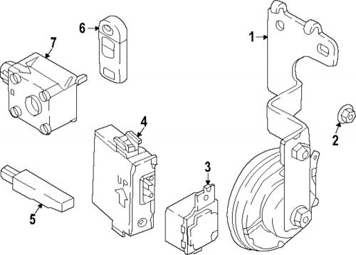 Genuine mazda keyless entry transmitter dgy2-67-5dyb