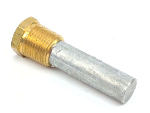 Yanmar 119574-18790 genuine oem 1/2&#034; x 5/8&#034; x 2” engine pencil zinc anode w plug