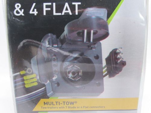 Hopkins towing solution 47185 multi-tow 4-flat to 7-blade &amp; 4-flat connector