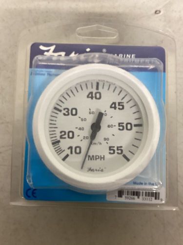 Faria gauge dress white speedometer 33112 white