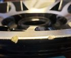 4 returned golf cart rim wheels 10x6 4/4 scratch dent ding scuffed blk/mac 71041