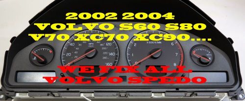 Volvo s40 v40 speedometer instrument cluster repair service 2000 2001 2002