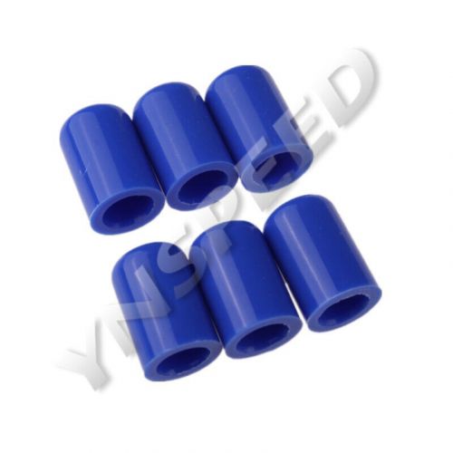 6pcs 16mm 5/8&#034; blue silicone blanking cap intake hose bung plug silicon cap