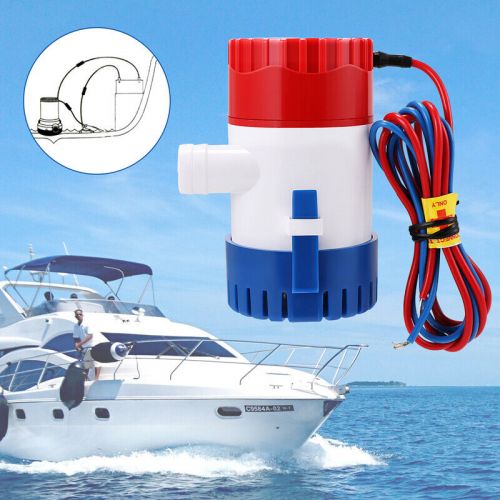 Dc 12v miniature 350gph electric marine boat yacht submersible bilge water pump