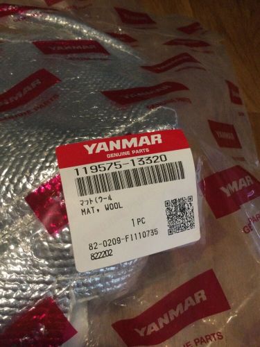 Yanmar exhaust installation blanket, wool mat, pt no 119575-13320, new sealed