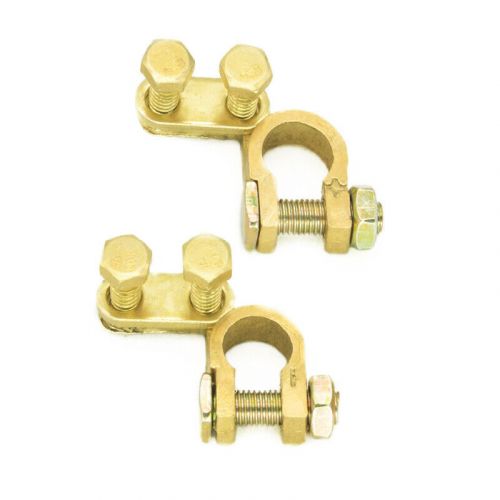 M8 pure brass heavy duty battery top post cable terminal wire terminals a pair