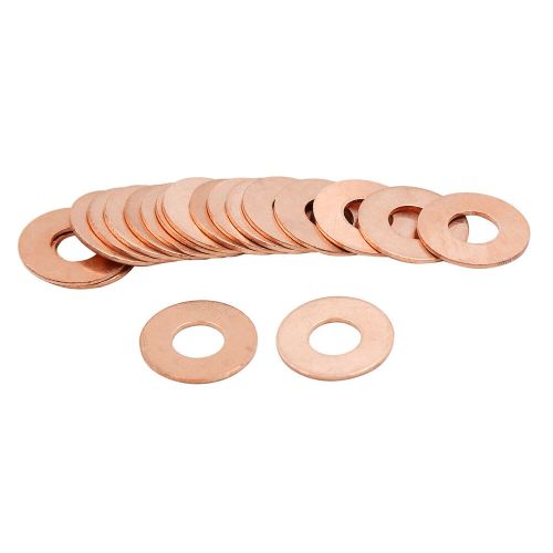 20pcs copper discs flat gasket rings 9mm interior dmr copper clay 9 x 20 x 1mm-