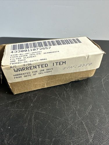 Aircraft porous media filter element sn2750 pn ac4001e-674