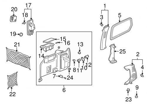 Genuine honda window trim 73581-s0x-a11