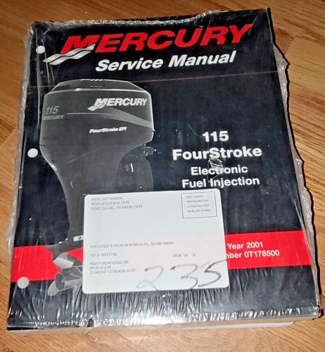 2001 mercury 115 fourstroke electronic fuel injection service manual 90-881980r1