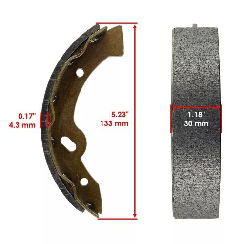 2 set of brake shoes for ezgo txt / rxv 1997-up workhorse 96 golf cart 27943-g01