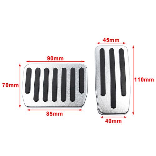 Stainless steel car brake gas pedals protection cover for tesla model 3 2017-23