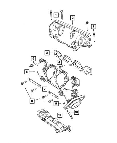 Genuine  full body hex drive screw hex head mounting right side 06513720aa