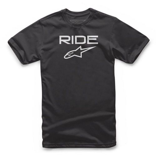 Alpinestars ride 2.0 mens short sleeve t-shirt black/white