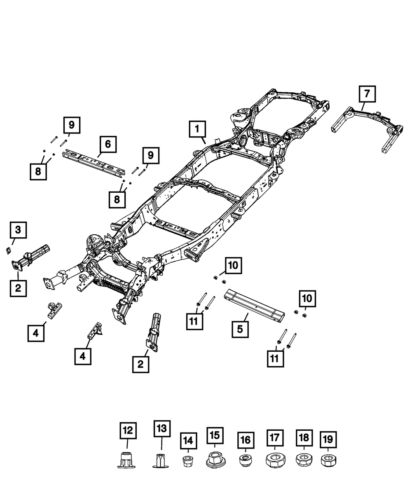 Genuine mopar trailer hitch 68528774ab