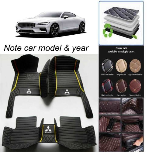 For mitsubishi all models car floor mats luxury custom auto carpets waterproof