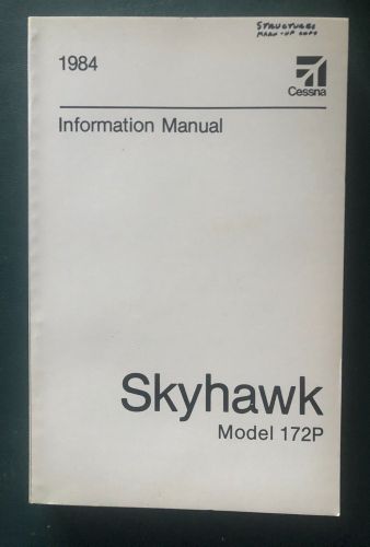 Cessna pilot information manual 172p skyhawk 1984