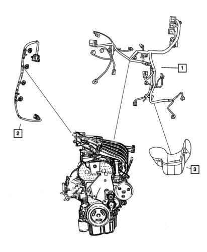 Genuine mopar engine wiring 4794467ac