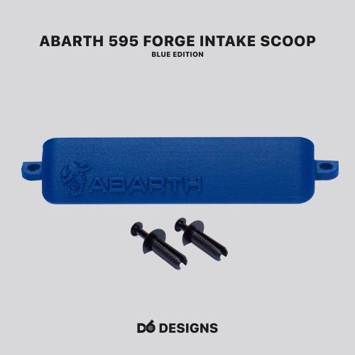 Abarth 595 3d printed air intake scoop (for forge fmindf500 air intakes) – blue