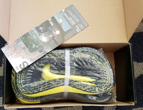 Recovery tow strap 4&#034; x 10ft - lab tested 31,924 lb break strength - nib