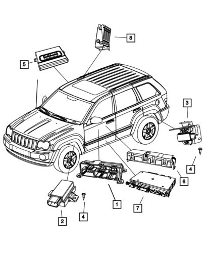 Genuine mopar power inverter module 5107079ab