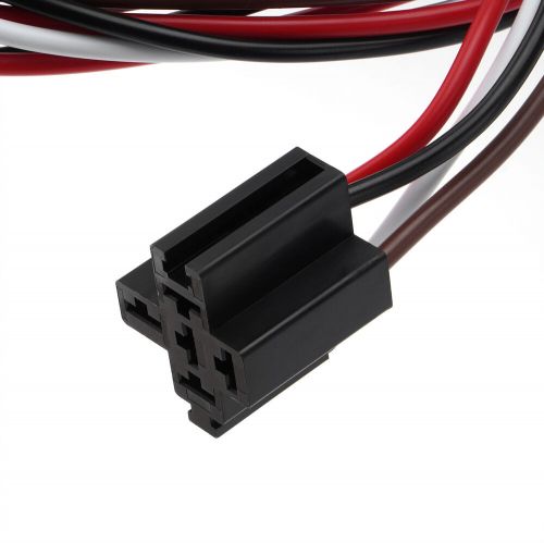 12v 40amp 175°/185° thermostat dual electric cooling fan wiring relay sensor;