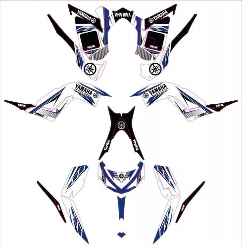 Fits 2013 2014 to 2023 yamaha raptor 700 graphics kit decal stickers design kit