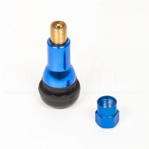 4 pcs tr413 wheel tire universal valve stems blue rubber for car truck bike