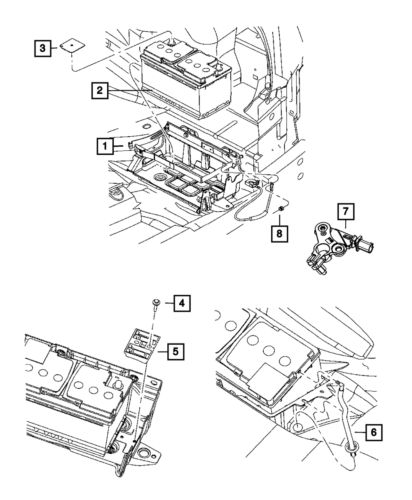 Genuine mopar battery terminal cover 4606858aa