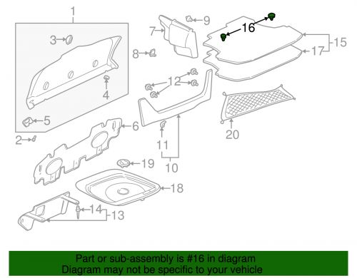 Genuine gm multi-purpose retainer 25691080