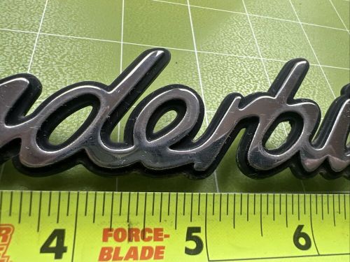 96 97 ford thunderbird lx—rear trunk nameplate badge used chrome. c7