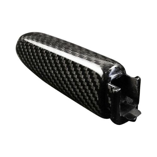 Handbrake cover handle protector carbon fiber black fit ford mustang 2015-2020