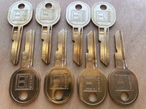 Gm b47-k / s1098k key blanks. lot of eight(8) blank brass keys. chevrolet buick