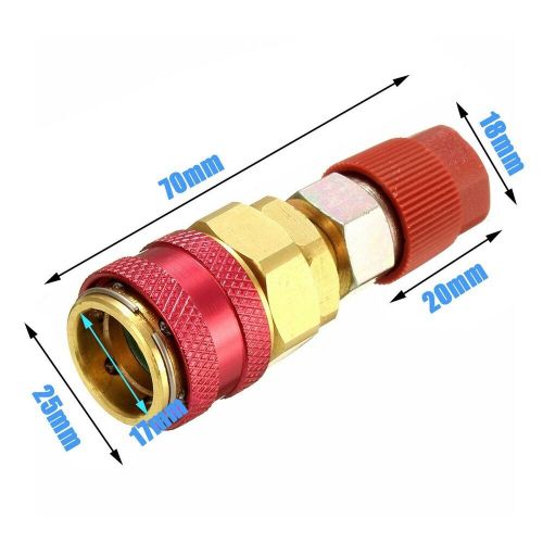 1 x r134a brass high side quick coupler adapters car air-conditioning fitting