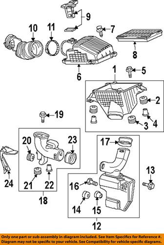 Honda oem 17230rgwa00 air intake-resonator