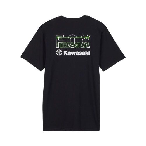 Fox racing fox x kawi prem ss tee ii (black) (x-large) 32061-001-xl