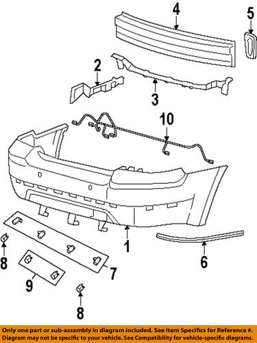 Mercury oem 6t5z17k835bbptm rear bumper-bumper cover