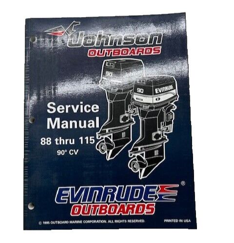 1995 johnson evinrude outboard 88 90 100c 112 115 90cv service manual ska22