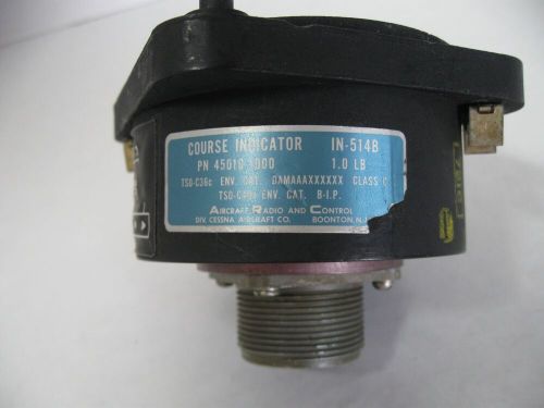 Cessna arc course indicator model # in-514b, p/n 45010-1000, class c