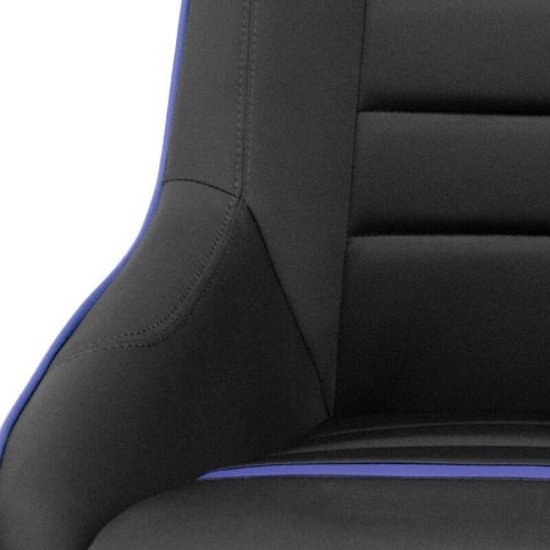 As x1 univ classic rs black blue car retro kit fixed back bucket seat + slides