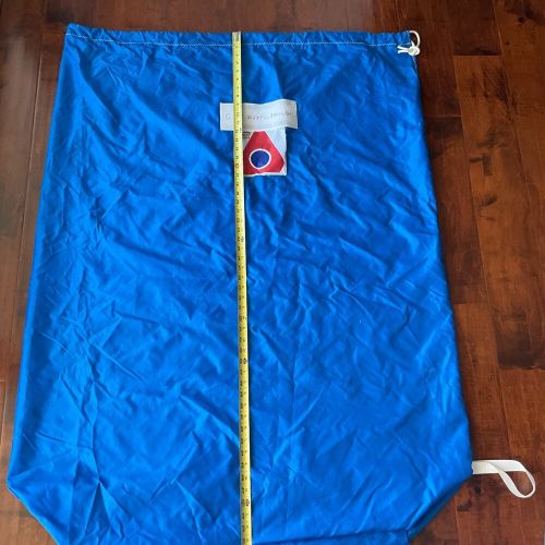 Huge delta voiles sailcloth stow bag w/ draw string 51”x38&#034; durable clean [a]