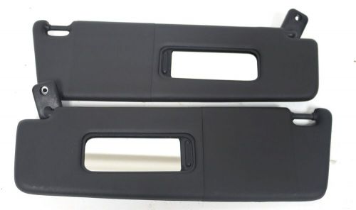 2010-2015 chevrolet camaro ss zl1 (coupe) black sun visors pair of two used gm