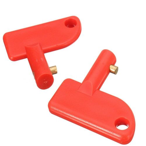 2x spare key for battery isolator switch power kill cut off switch car van boats