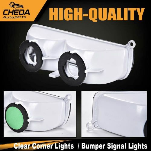 Clear corner lights + bumper signal lights fit for 1997-2001 jeep cherokee xj