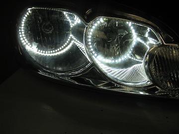 Chevrolet impala white led halo headlight  kit (2006-2012)