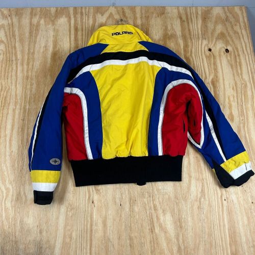 Vintage pure polaris 90s polaris ski snowmobile insulated jacket sz m multicolor