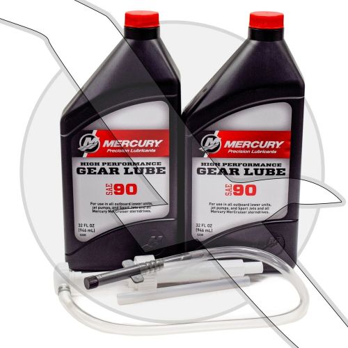 Mercury marine mercruiser high performance gear lube quart 92-858064k01 &amp; pump