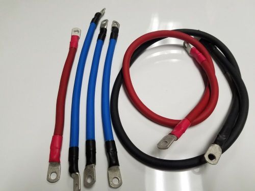 Set of 6 cables ezgo rxv golf cart  2 awg battery cables  48v